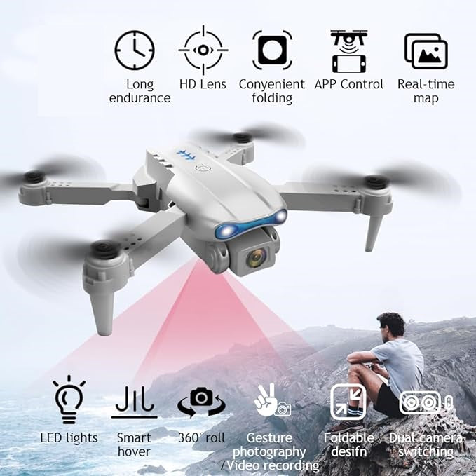 E99 Drone Camera – Easy Control & Aerial Fun